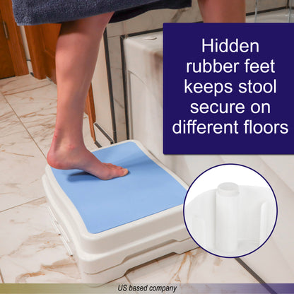 Bath Stool Handicap Steps - 3 Piece Shower Step Stool for Seniors