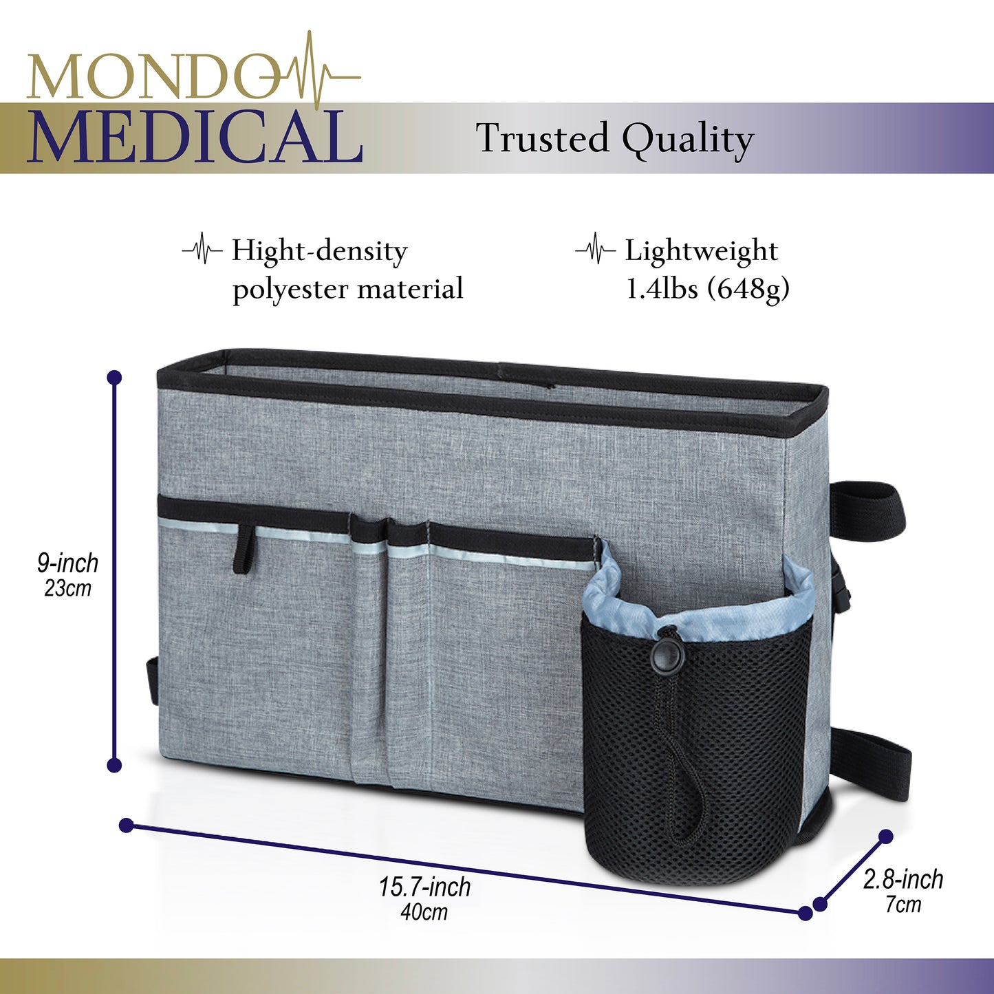 Large Walker Travel Bag - Walker Cup Holder Accessories for Walkers