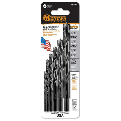 6pc Brad Point Drill Set