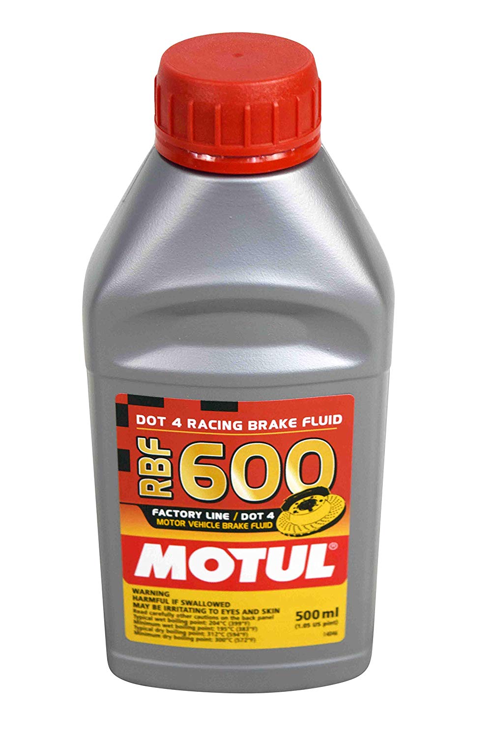 (12 Pack) Dot-4 100 Percent Synthetic Racing Brake Fluid - 500 ml