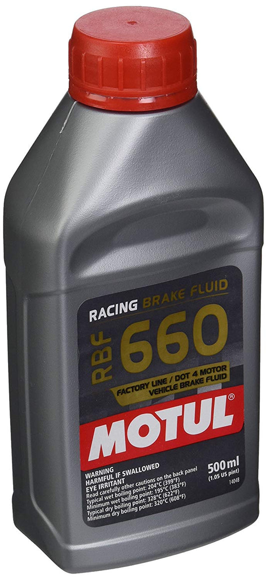 RBF 660 Dot-4 Synthetic Racing Brake Fluid - 500 ml, (Case Pack of 12)