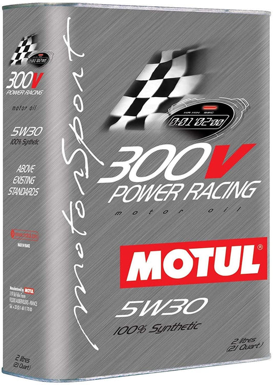Motul 104241 300V 5w30 Synthetic Racing Oil, 2 L, 1 Pack