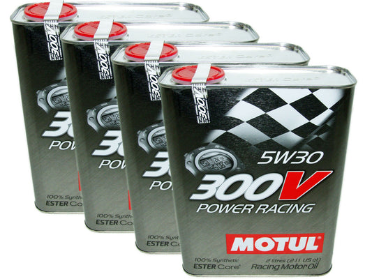 (8L=8.45 QT) 300V 5W30 POWER RACING 100% SYNTHETIC ENGINE OIL