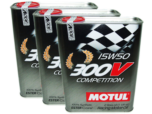 (6L=6.34 QT) 300V 15W50 COMPETITION RACING 100% SYNTHETIC ENGINE OIL