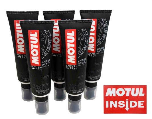 111432 C5 Chain Paste 150ml - 5 pck with Premium Motul Sticker