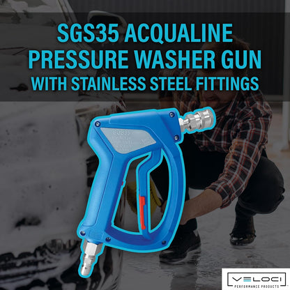 Acqualine SGS35 Pressure Washer Gun with Stainless Steel, 4000 PSI