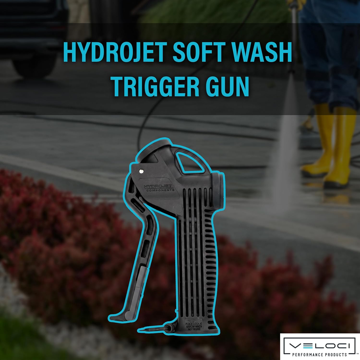 Veloci Performance HydroJet Soft Wash System Low Pressure Trigger Gun