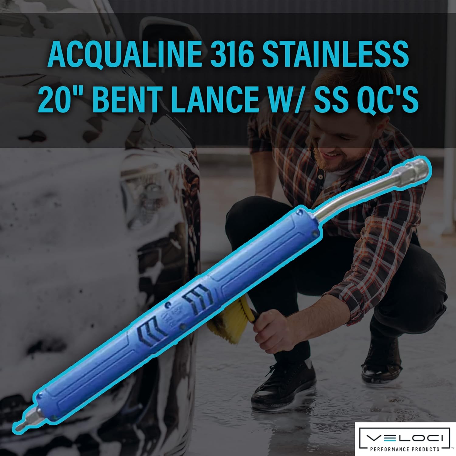 Acqualine Pressure Washer Extension Wand Kit 20" Bent Foam Lance