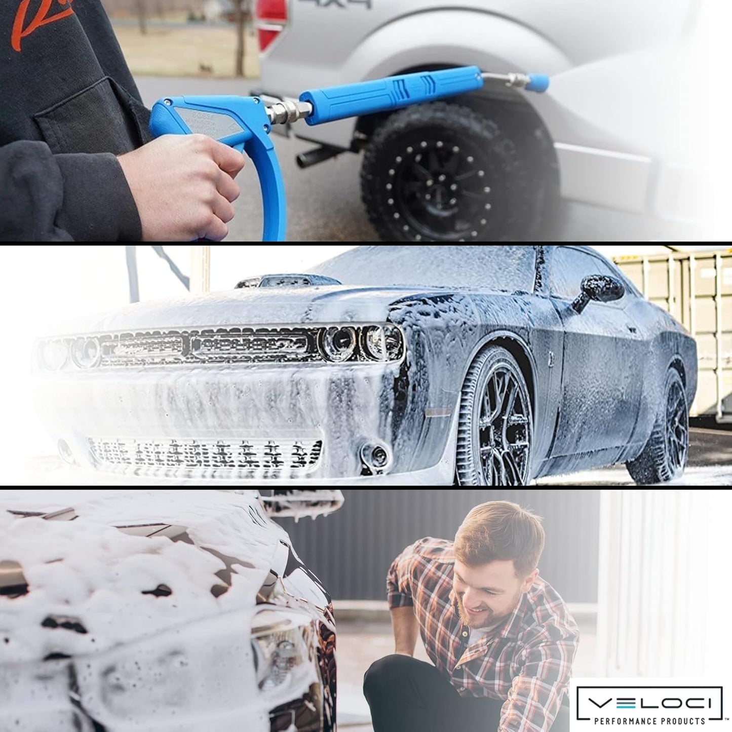 Acqualine Pressure Washer Extension Wand Kit 20" Bent Foam Lance