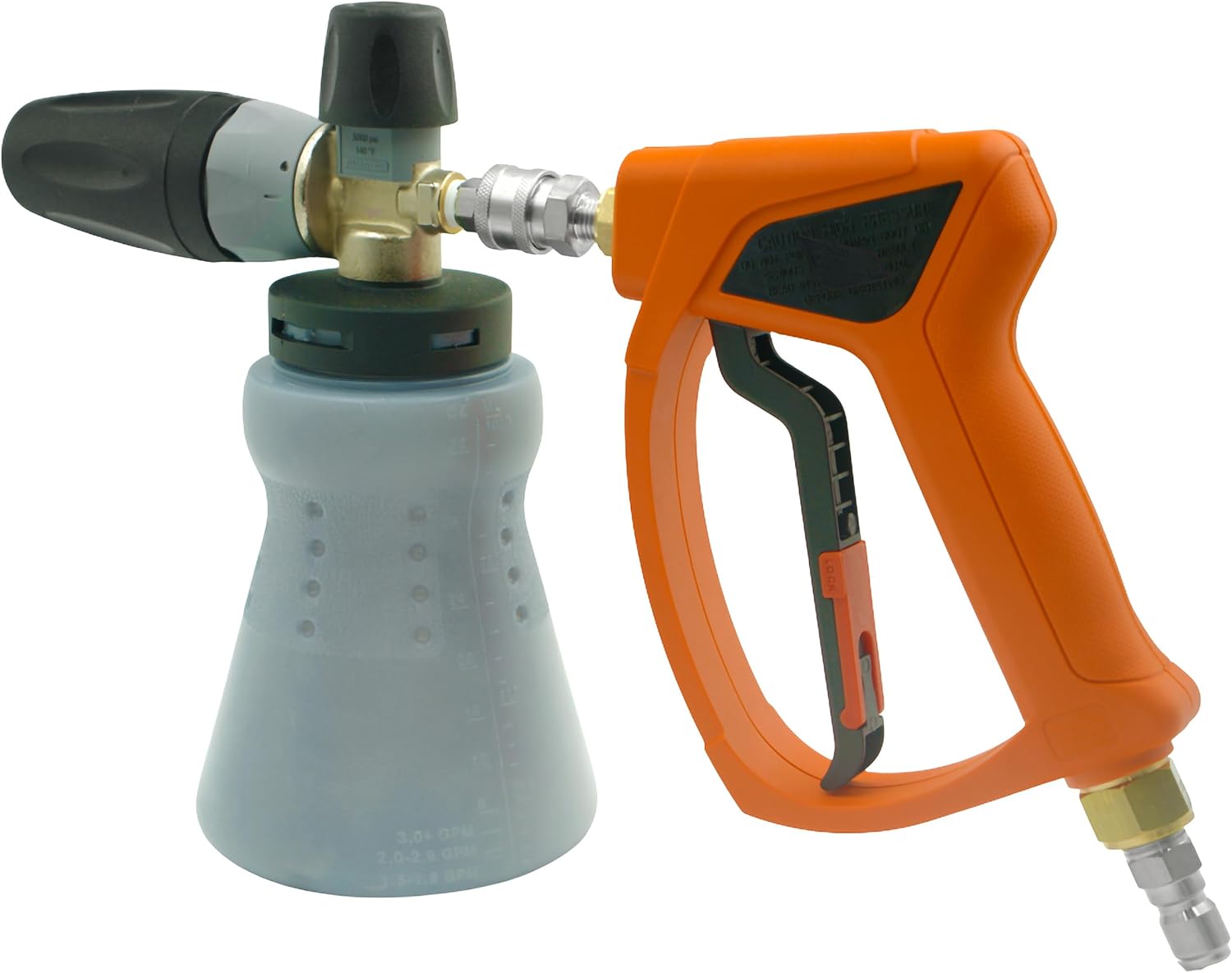 MTM Hydro SG35 Orange Pressure Washer Spray Gun and PF22 Foam Cannon Kit