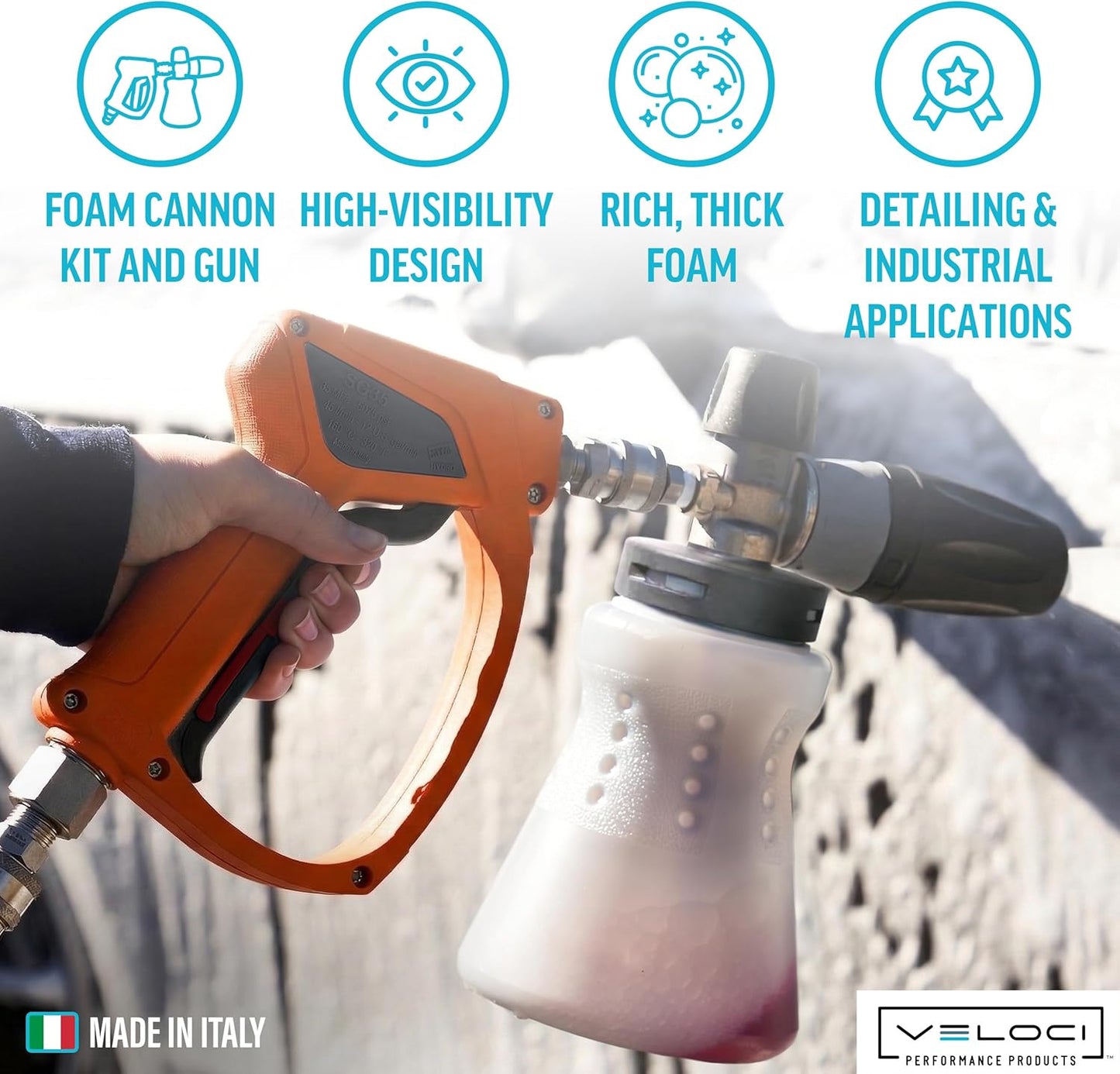 MTM Hydro SG35 Orange Pressure Washer Spray Gun and PF22 Foam Cannon Kit