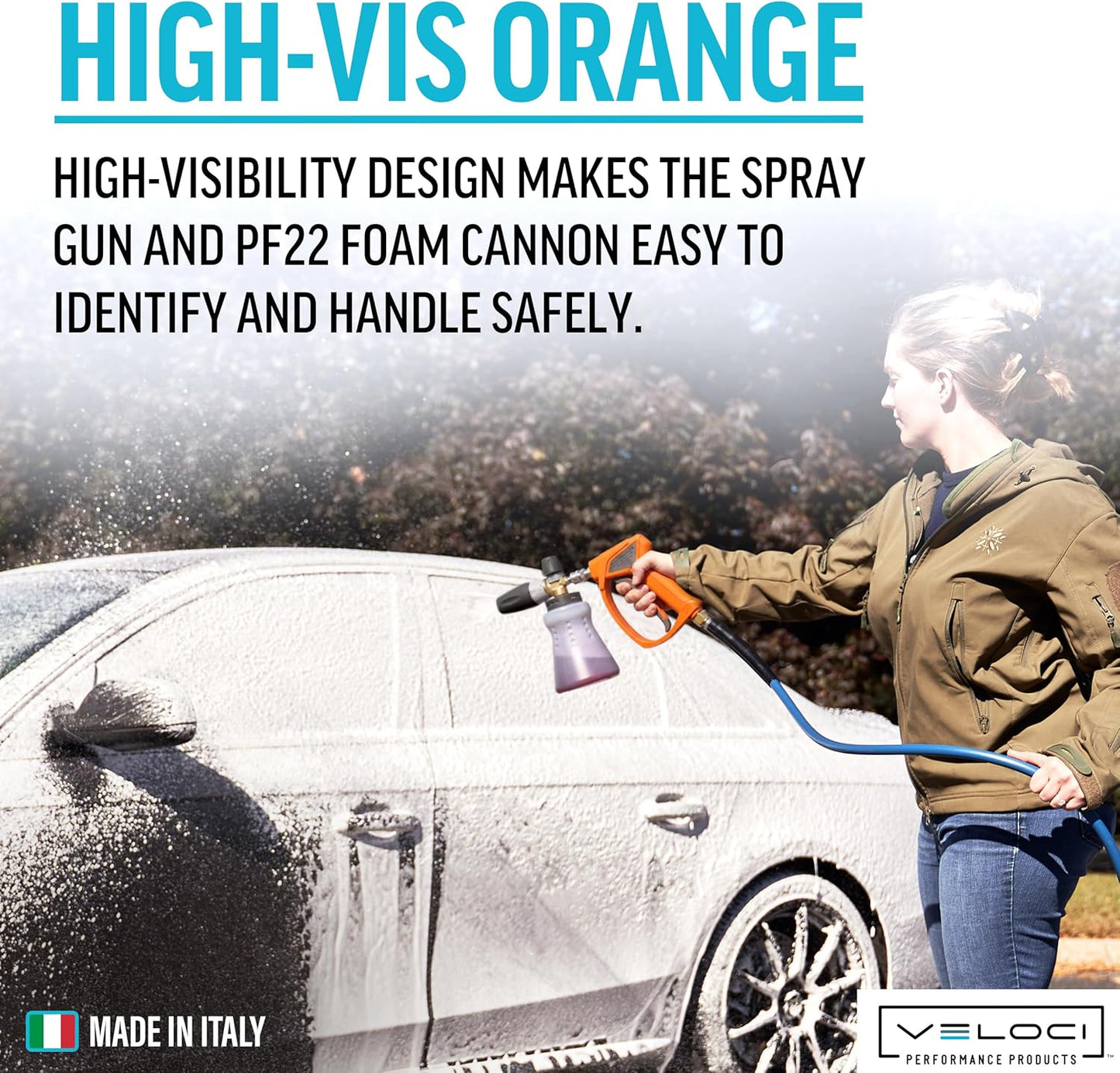 MTM Hydro SG35 Orange Pressure Washer Spray Gun and PF22 Foam Cannon Kit