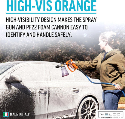 MTM Hydro SG35 Orange Pressure Washer Spray Gun and PF22 Foam Cannon Kit