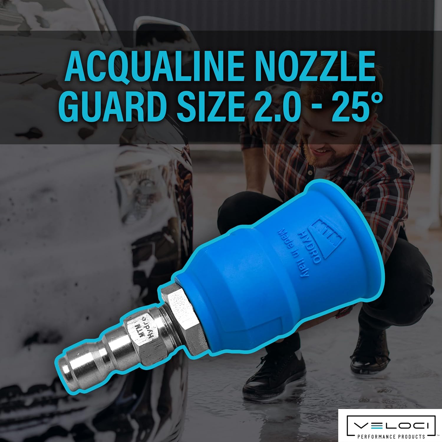 Acqualine Pressure Washer Nozzle Guard with 1/4”, 25 Degrees 2.0