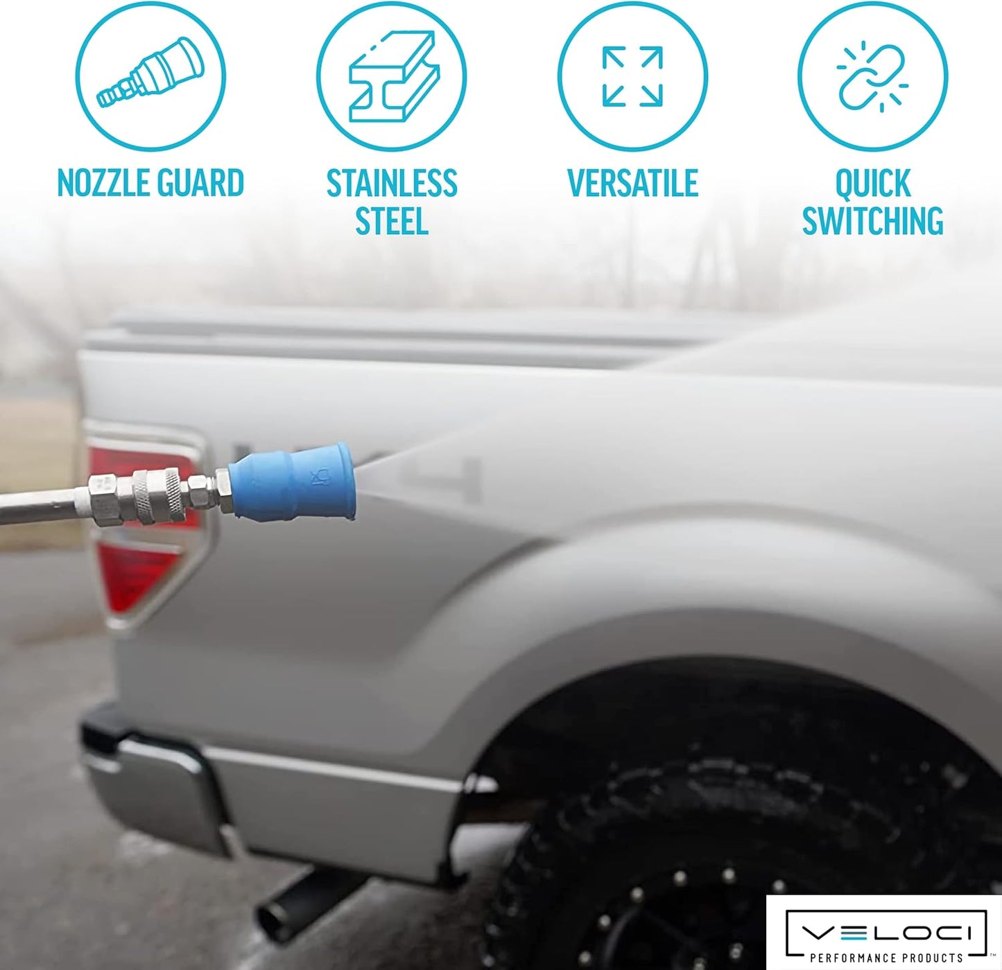 Acqualine Pressure Washer Nozzle Guard with 1/4”, 25 Degrees 2.0