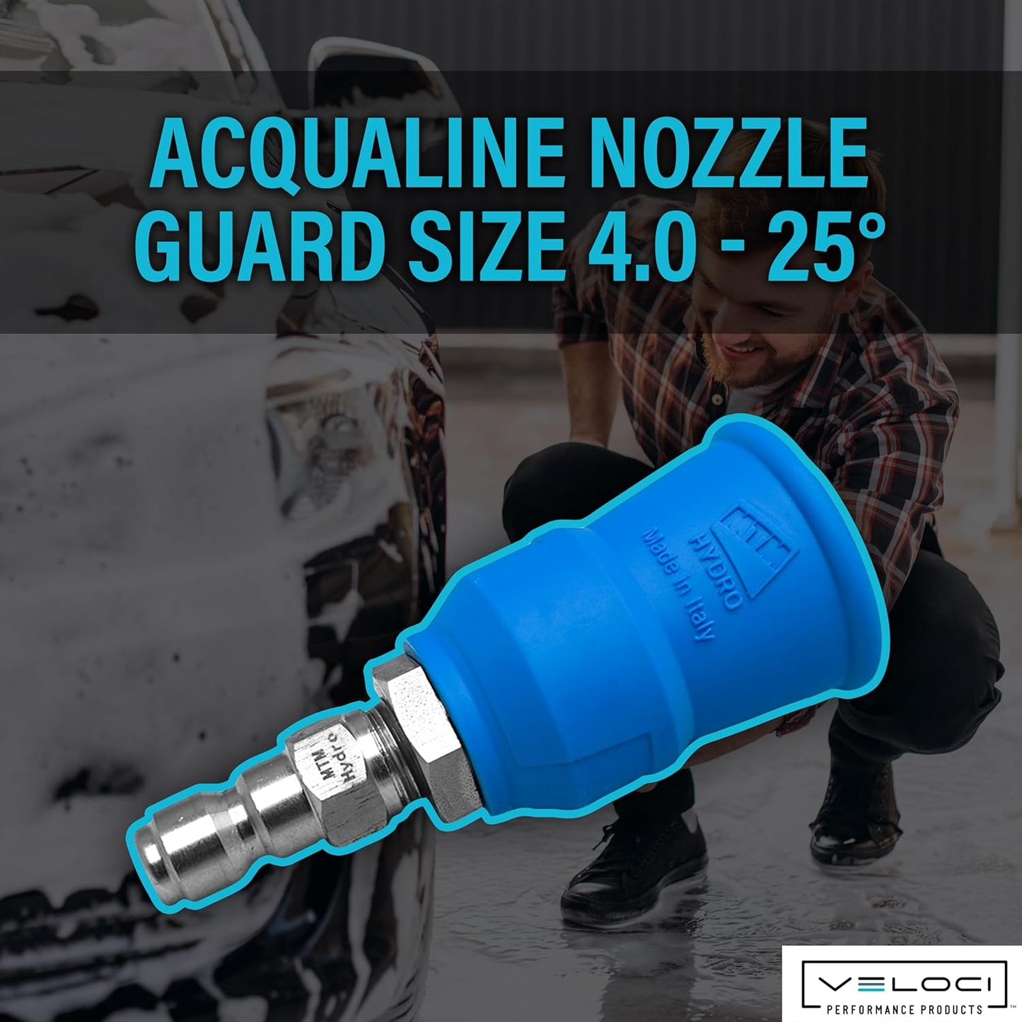 Acqualine Pressure Washer Nozzle Guard with 1/4” Plug, 25 Degrees 4.0