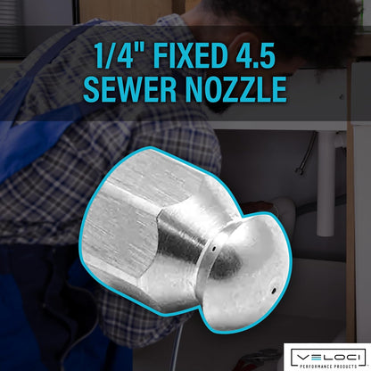 MTM Hydro Sewer Jetter Nozzle for Pressure Washer, High Power Washer Hose Nozzle