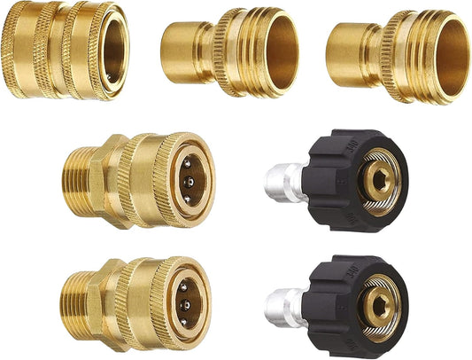 MTM Hydro Pressure Washer 7-Piece Hose Adapter Kit - for Foam Cannons and Hoses