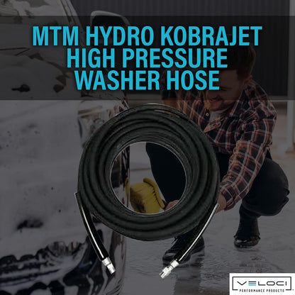 MTM Hydro Kobrajet High Pressure Washer Hose 3/8” 4000 PSI 50’ for Car Wash