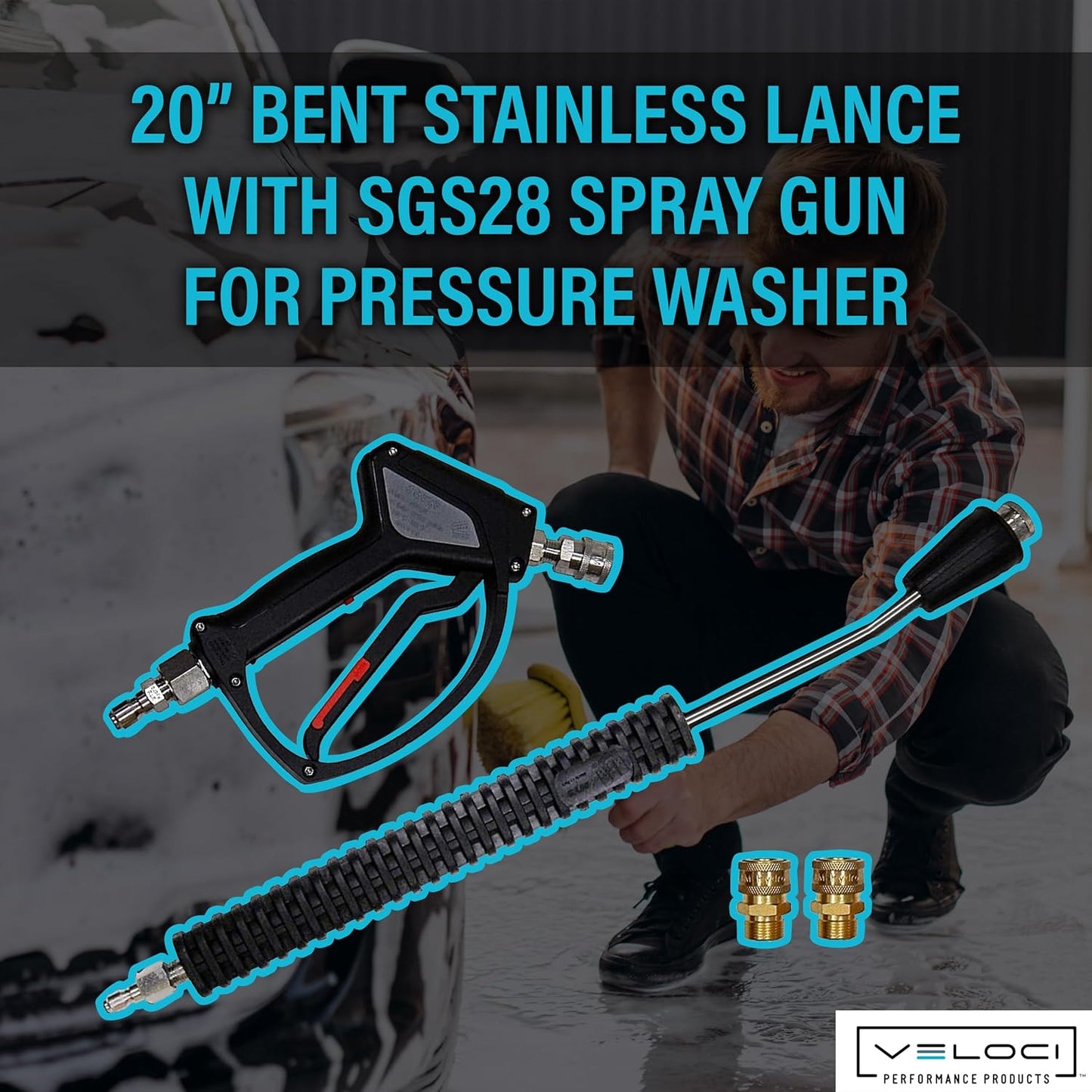 20" Pressure Washer Extension Wand and SGS28 Spray Gun Kit