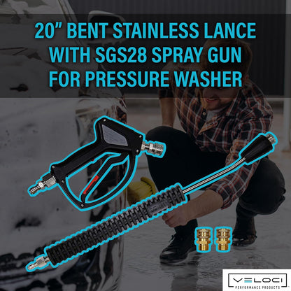 20" Pressure Washer Extension Wand and SGS28 Spray Gun Kit