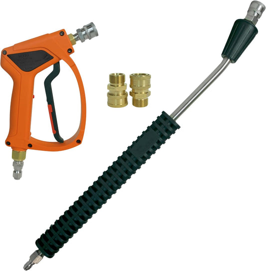 MTM Hydro SG35 Orange Pressure Washer Spray Gun Kit -20" Lance, Commercial-Grade