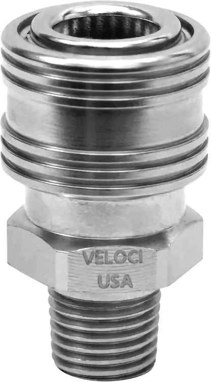 Prima 1/4" Stainless Steel Male NPT for Pressure Washer Attachments