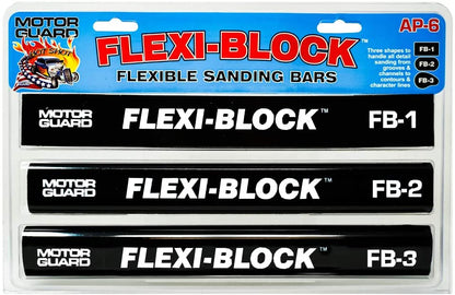 AP-6 Flexi-Block Sanding Bars Assortment Kit, 3 Pack