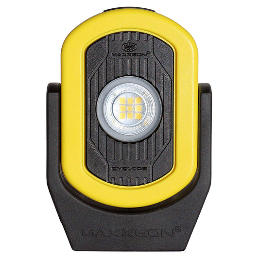 MXN00812, HiVis Yellow, Workstar Cyclops USB Rechargeable LED Worklight