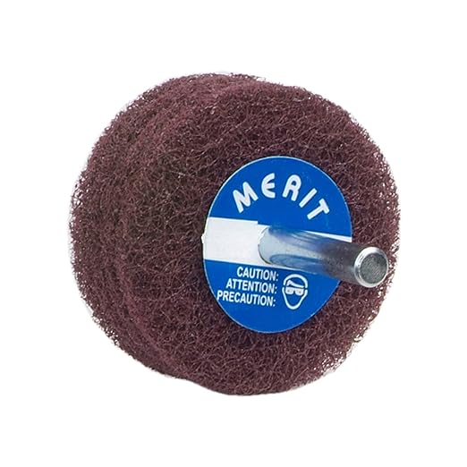 MERIT ABRASIVES 31554 2"X1"X1/4" Shank Medium4-Ply Abrasotex Disc