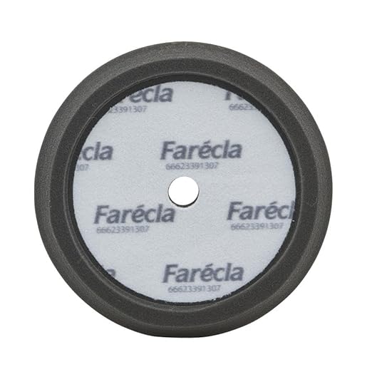 Farécla 8 in. Black Single-Sided CCS Foam Waffle Pad