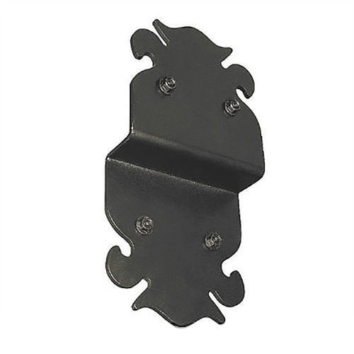 6" Ornamental Post to Beam Supports P2B6 (5" x 9.875") 2pcs - Black