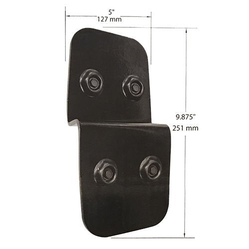 6" Post to Beam Supports P2B7 (5" x 9,875") 2pcs - Black