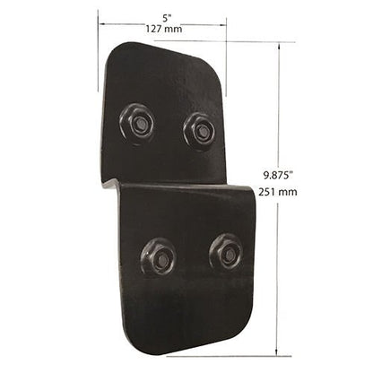 6" Post to Beam Supports P2B7 (5" x 9,875") 2pcs - Black