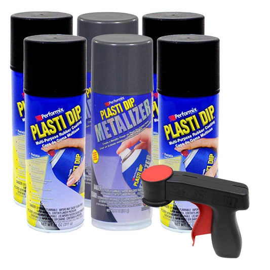 Metalizer Rim Kit: 4 cans Black, 2 Graphite Pearl Metalizer, 1 Cangun