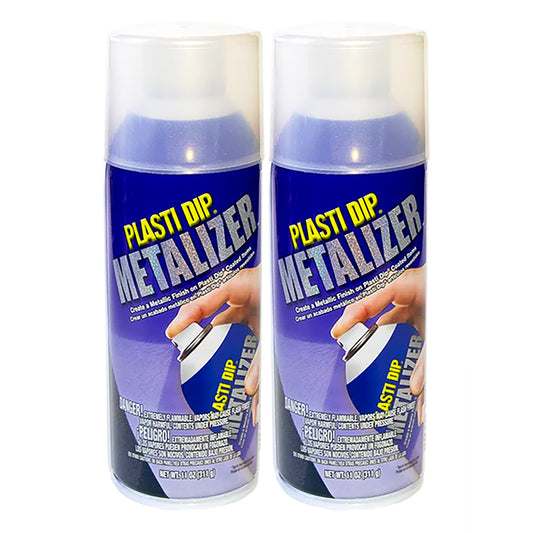 Silver Metalizer Cans, 2-Pack