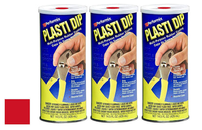 Mulit-purpose Red Synthetic Rubber Coating 14.5 Oz - 3 Pack