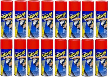 Performix Plasti Dip 11201 Multi-Purpose Rubber Coat Aerosol 11 Oz Red 16-Pack