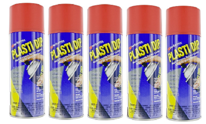 Performix Plasti Dip 11201 Multi-Purpose Rubber Coating Aerosol 11 Oz Red 5-Pack