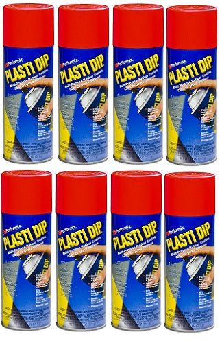 Performix Plasti Dip 11201 Multi-Purpose Rubber Coating Aerosol 11 Oz Red 8-Pack
