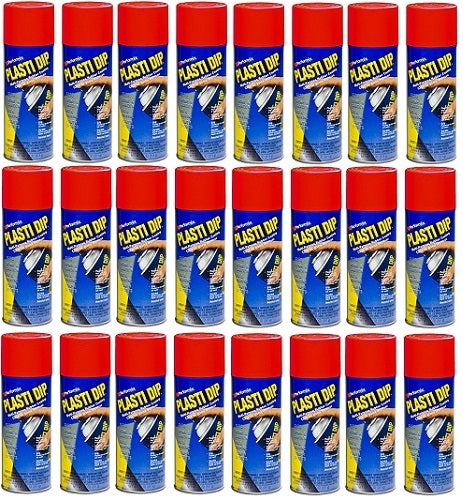 Performix Plasti Dip 11201 Multi-Purpose Rubber Coat Aerosol 11 Oz Red 24-Pack