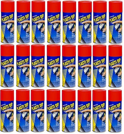 Performix Plasti Dip 11201 Multi-Purpose Rubber Coat Aerosol 11 Oz Red 24-Pack