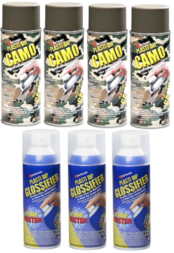 Plasti Dip Camo Multi Purpose Rubber Coating with Glossifier