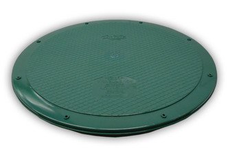 3008-West 24" Flat Septic Cover for Polylok Risers and Corrugated Pipe