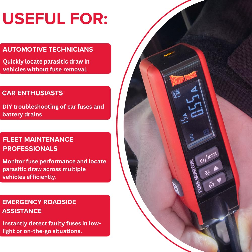 PPFUSE Fuse Monitor - Circuit Tester for Mini, Maxi & ATC Fuses