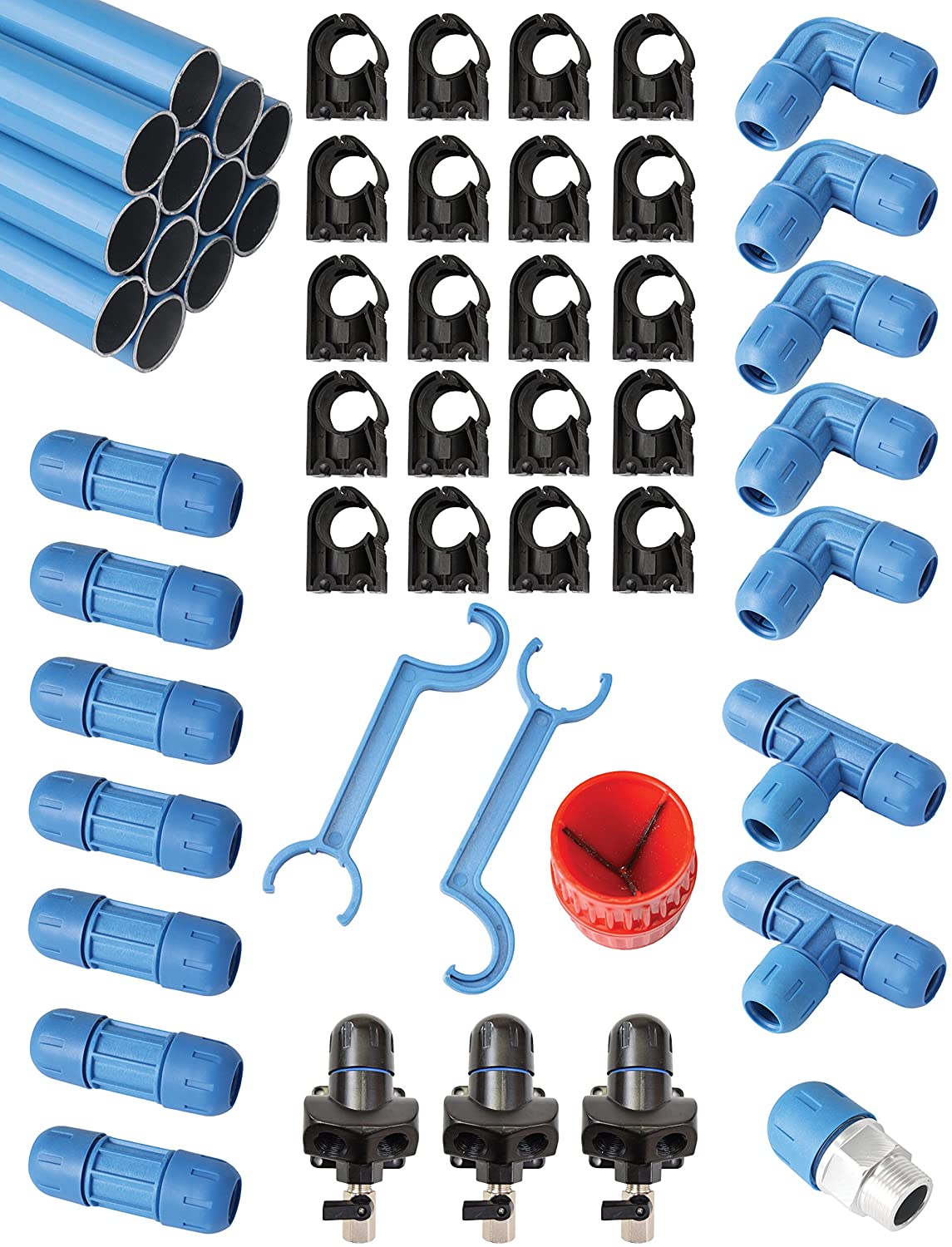 FASTPIPE F28070 3/4" Fastpipe Master Kit, 90', 3/4", Blue