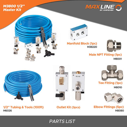 Leak-Proof Easy to Install Air Compressor Accessories Kit Piping System