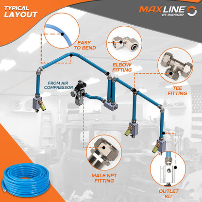 Leak-Proof Easy to Install Air Compressor Accessories Kit Piping System