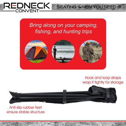 Folding Camping Stool Tripod - 3 Legged Ultralight Backpacking Chair