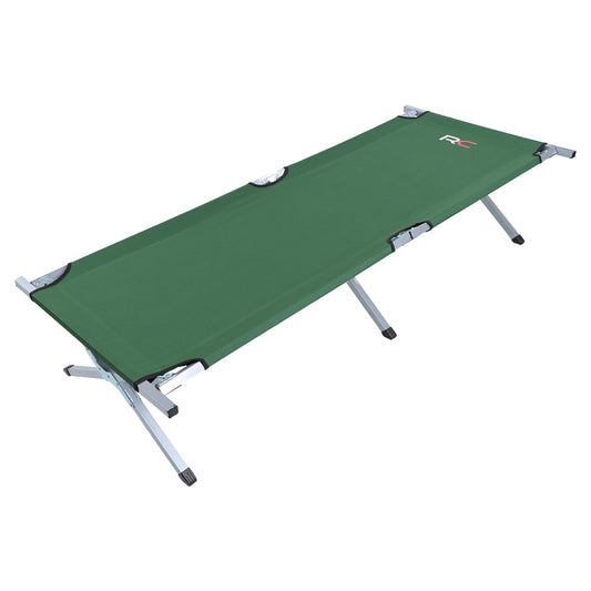 Portable Camping Cot Adult Folding Bed - Green 6.2ft Sleeping Cot